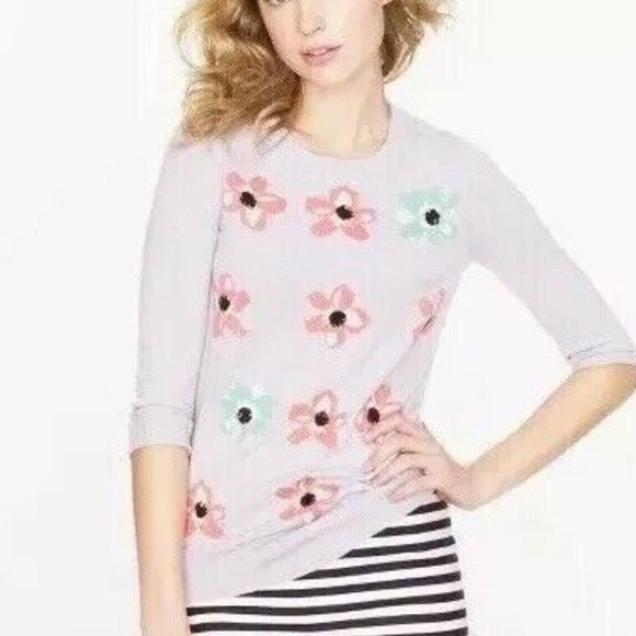 J. Crew Sweaters - J. Crew Merino Wool Tippi Floral Sweater SZ XS